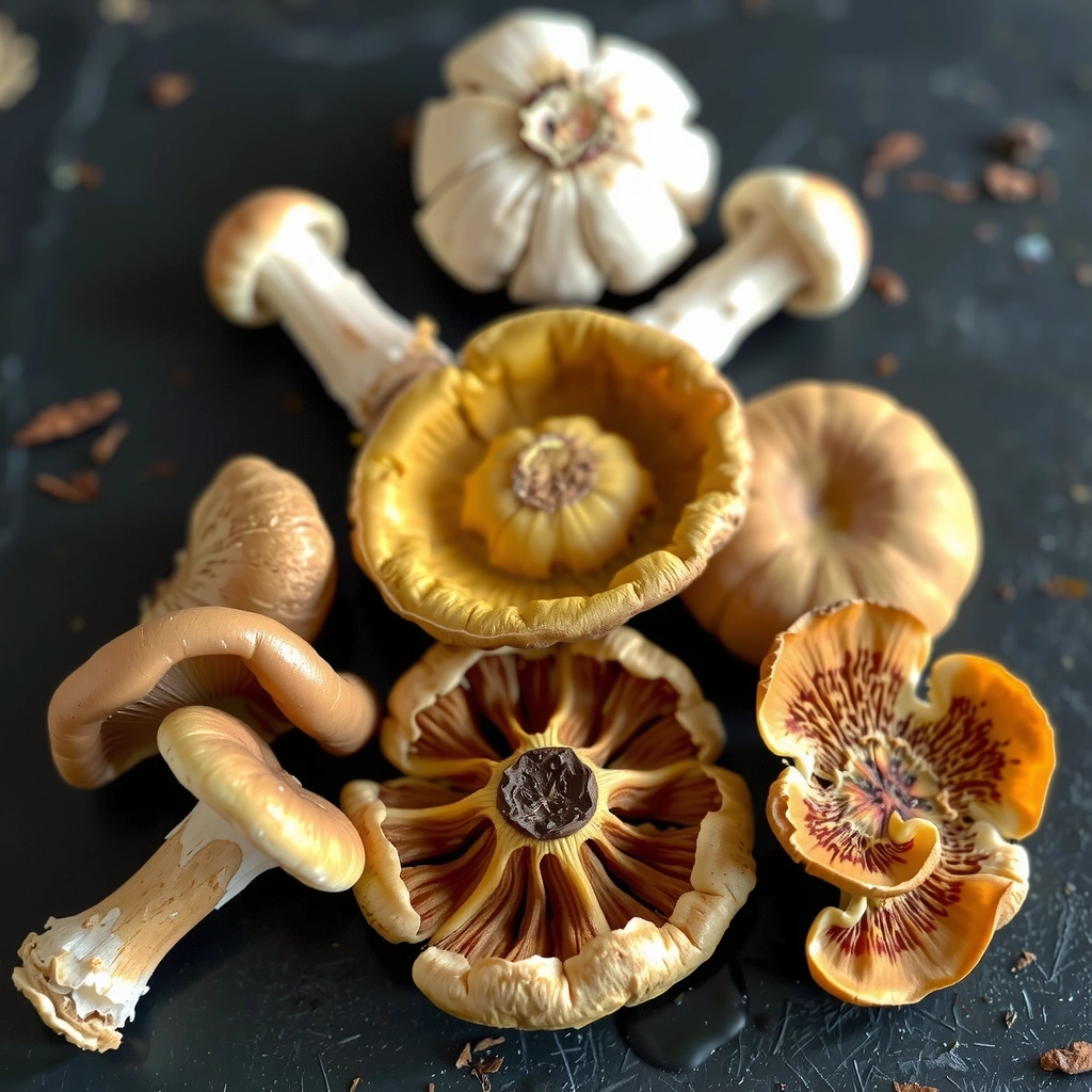 Hongo Reishi y shiitake, conocidos por sus propiedades inmunomoduladoras