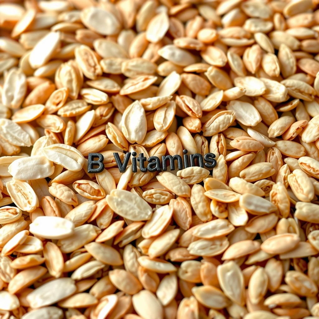 Granos enteros y cereales, representando las Vitaminasnaturalesysaludc del Grupo B.